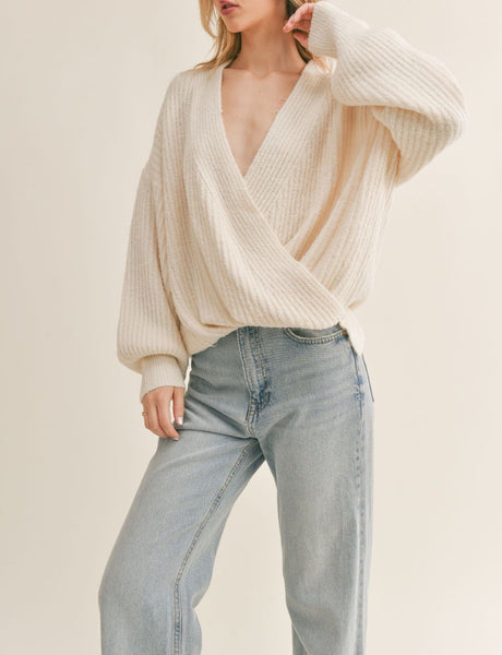 Surplice sweater discount