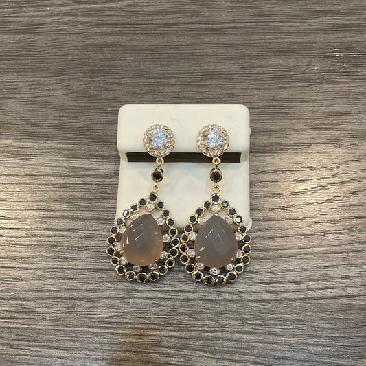 Pear Shape Gem Earrings