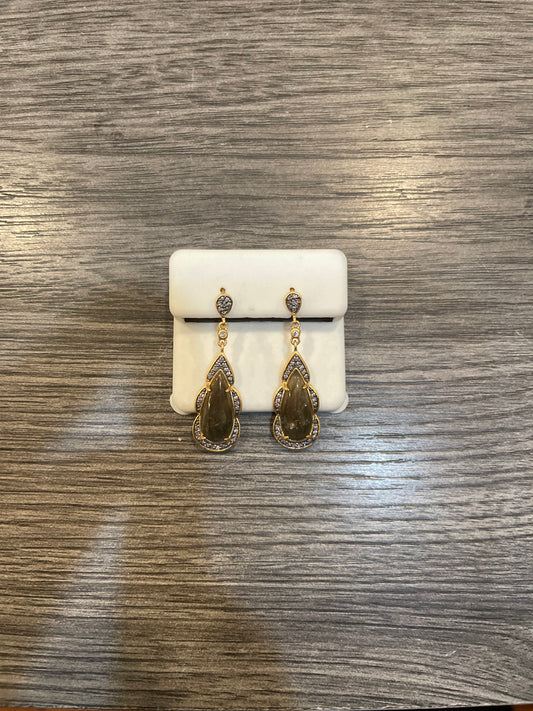 Gold Labradorite Earrings