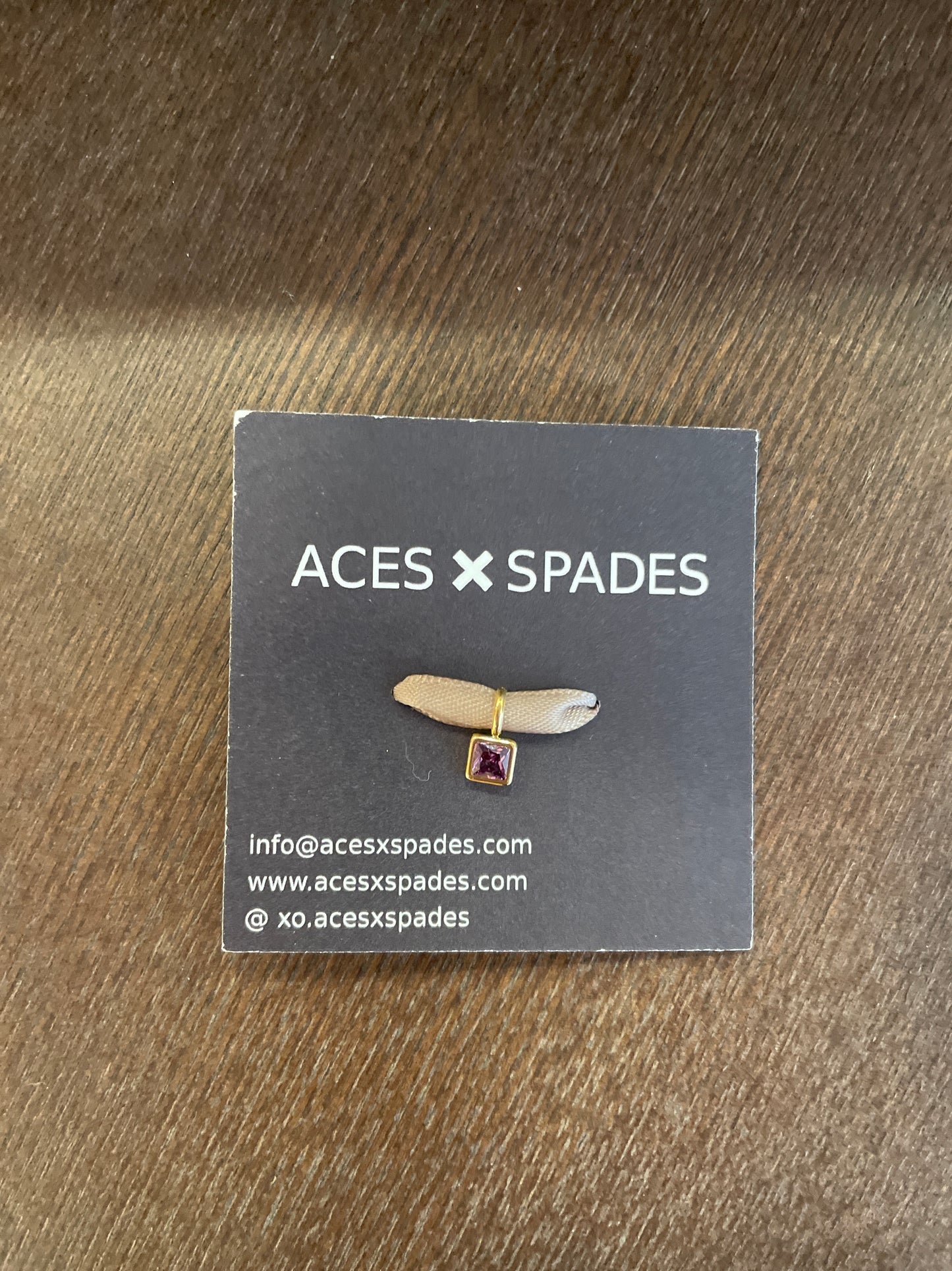 Aces x Spades, Cleo Birthstone Charm