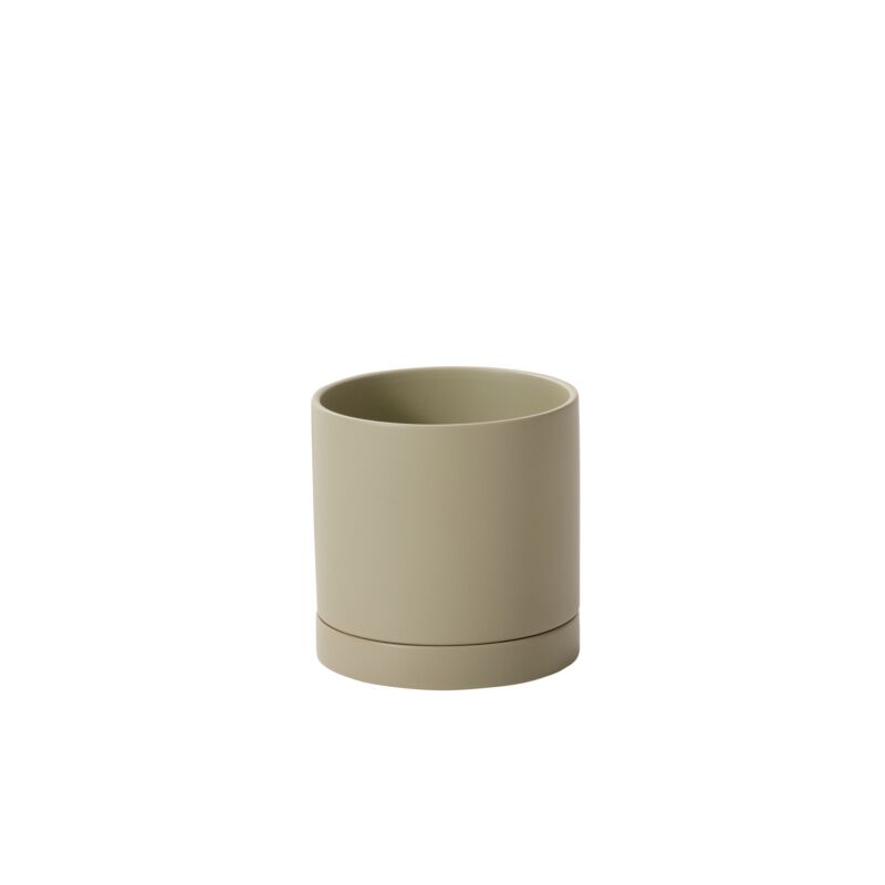 Romey Neutral Pot With Saucer