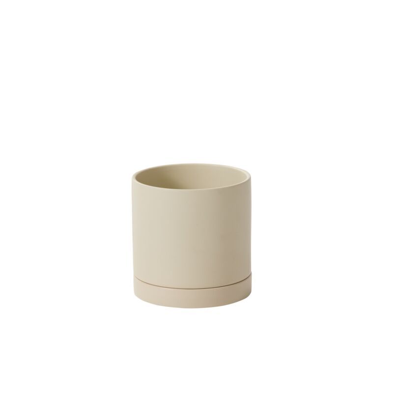 Romey Neutral Pot With Saucer