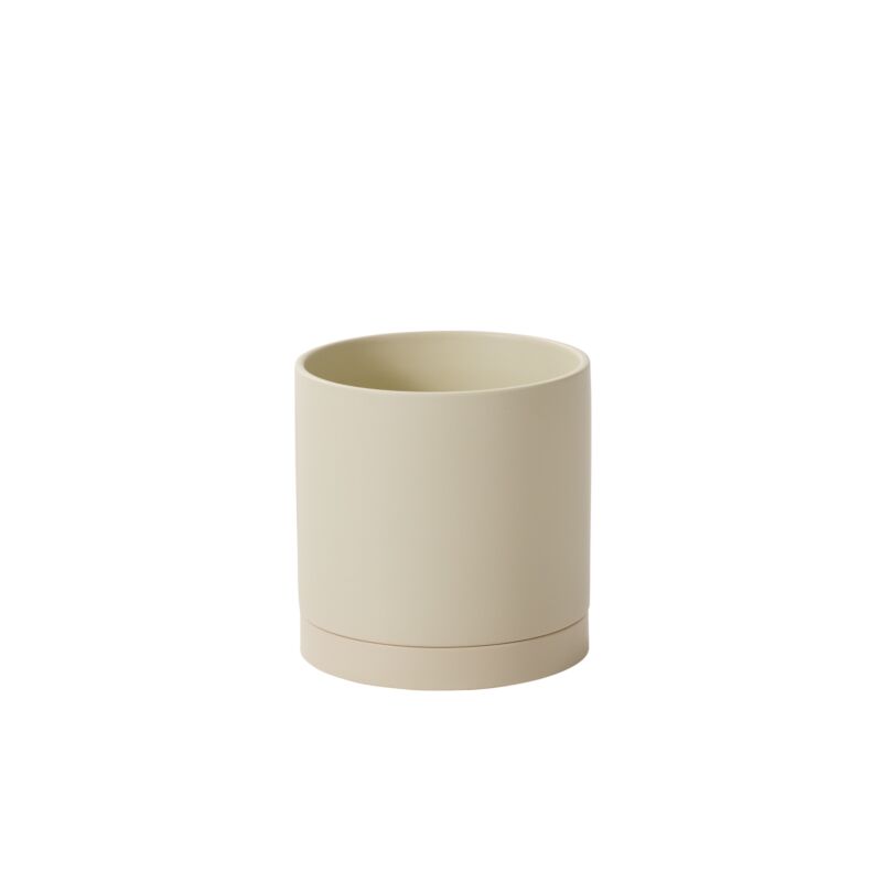 Romey Neutral Pot With Saucer