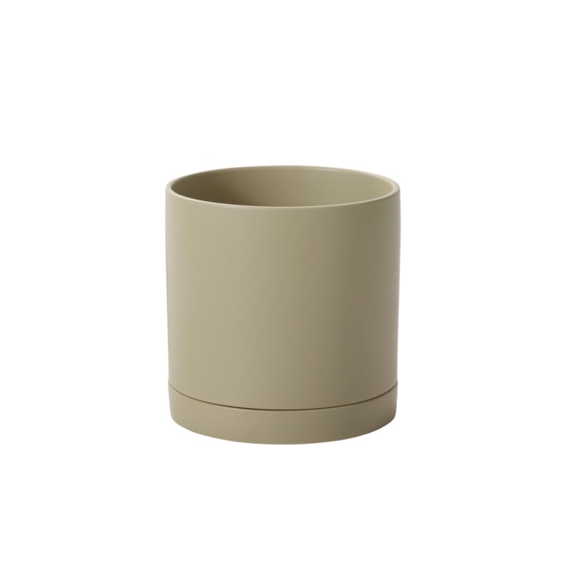 Romey Neutral Pot With Saucer