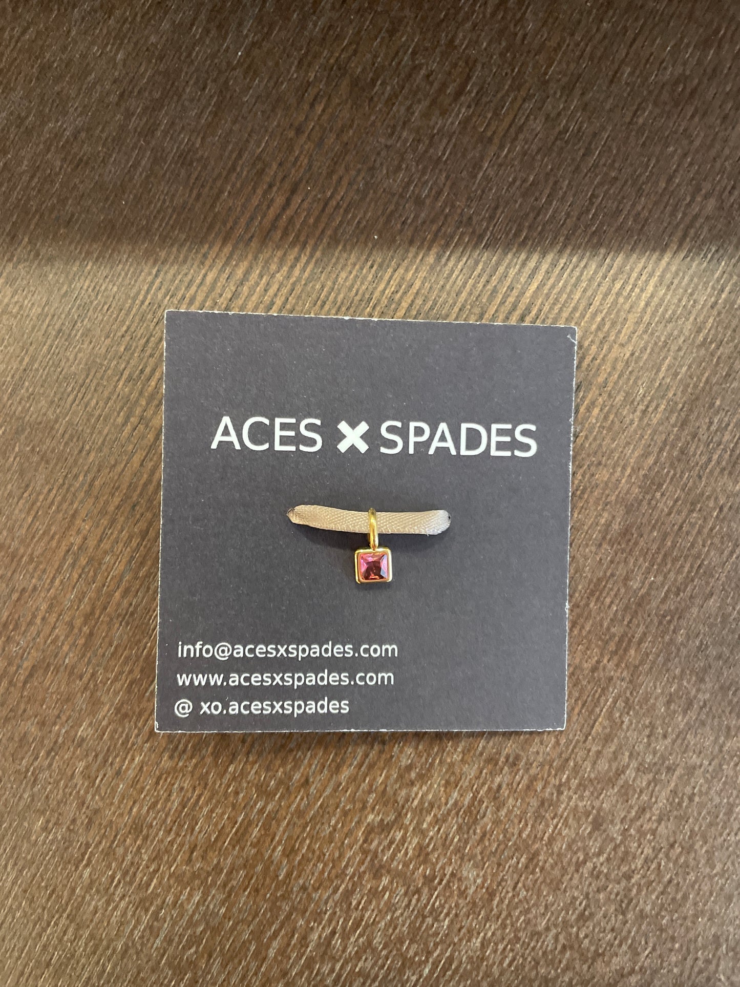 Aces x Spades, Cleo Birthstone Charm