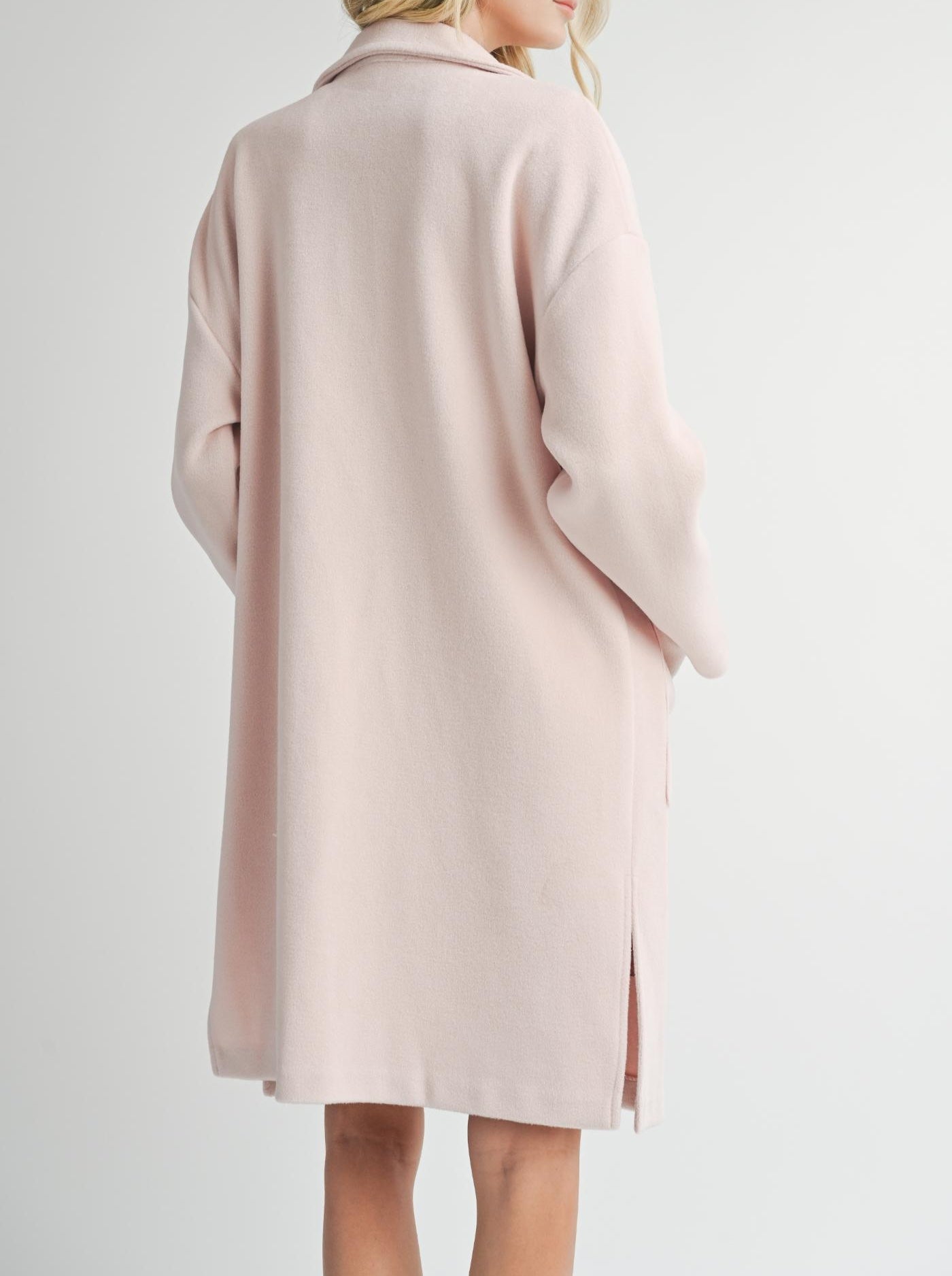 Sadie & Sage, Hayley Open Coat in Light Pink - Boutique Dandelion