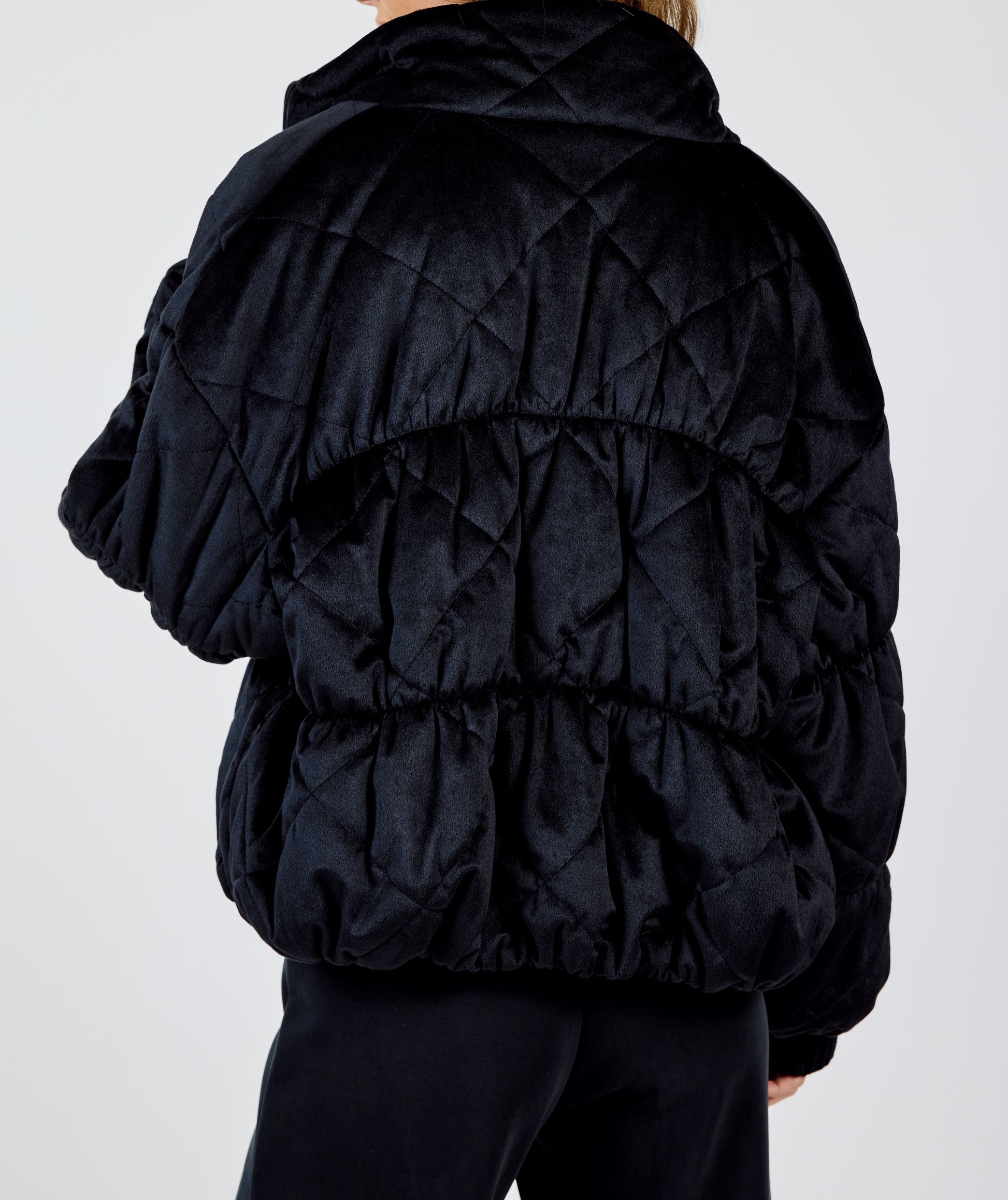 Sadie & Sage, Cosmic Quilted Coat in Black - Boutique Dandelion