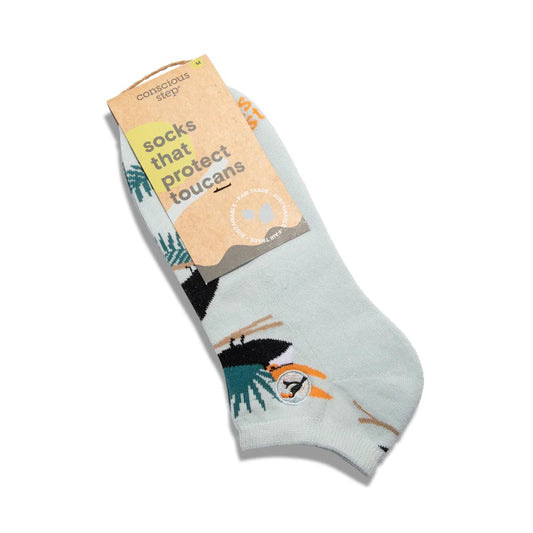 Conscious Step, Ankle Socks That Protect Toucans - Boutique Dandelion