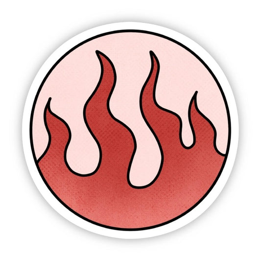 Big Moods, Aries Fire Element Zodiac Vinyl Sticker - Boutique Dandelion