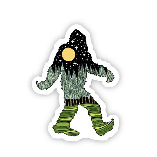 Big Moods, Bigfoot Nature Vinyl Sticker