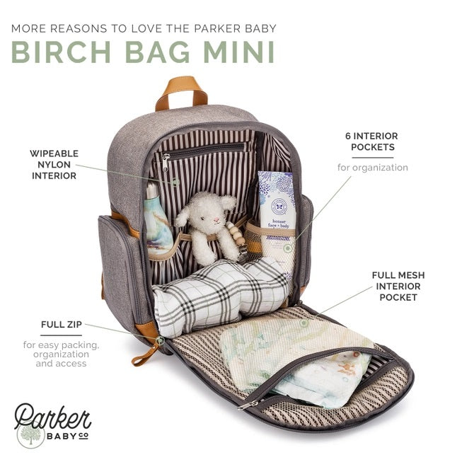Parker Baby Co., Birch Bag Mini - Diaper Backpack