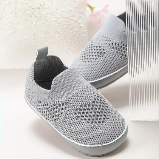 Breathable Slip-On Infant Toddler Baby  in Grey - Boutique Dandelion