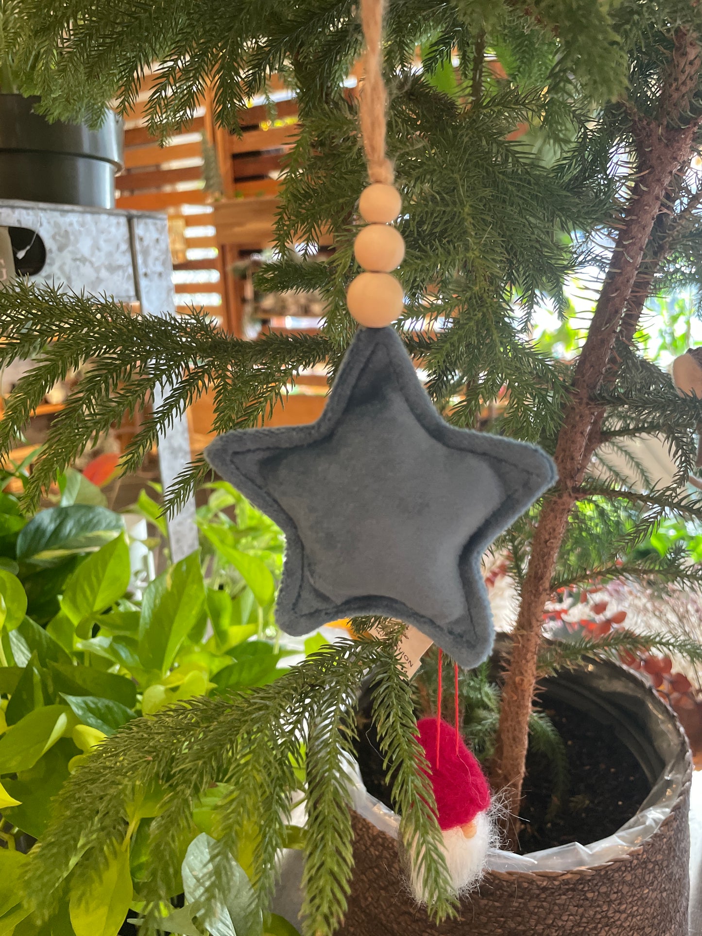 Plush Star Holiday Ornament