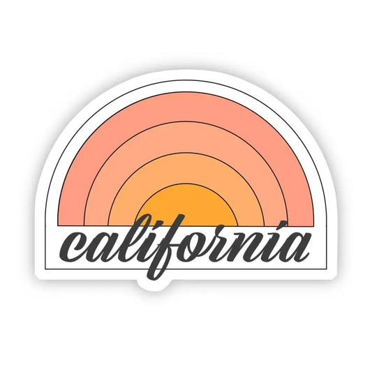 Big Moods, California Aesthetic Vinyl Sticker