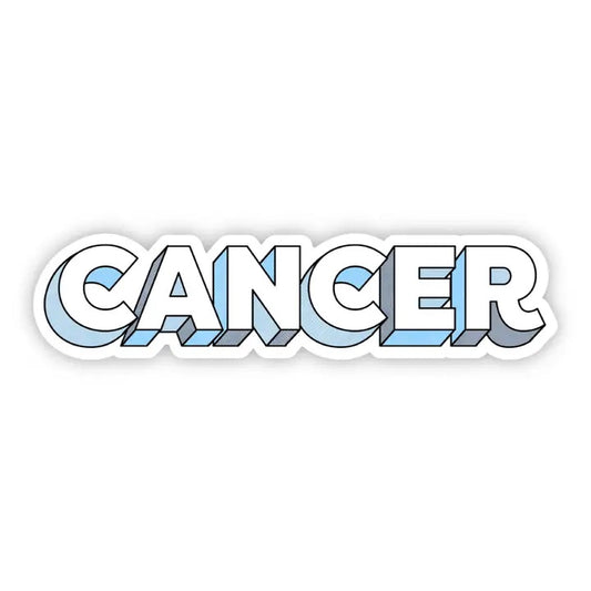 Big Moods, Cancer Lettering Zodiac Vinyl Sticker - Boutique Dandelion