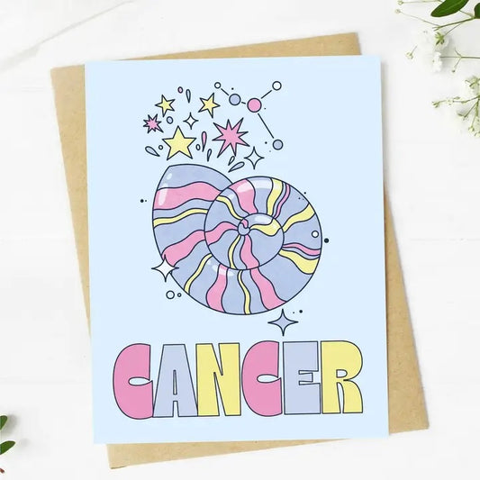 Big Moods, Cancer Zodiac Greeting Card