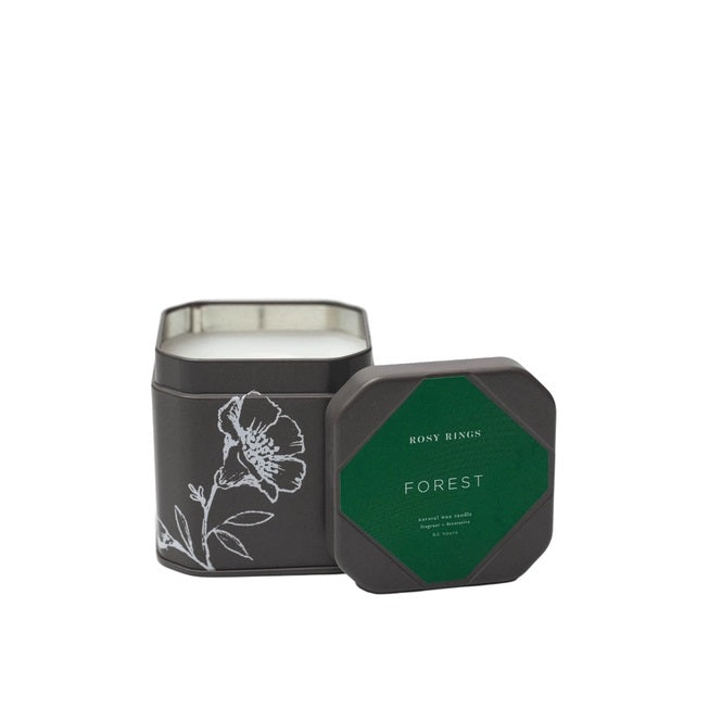 Rosy Rings, Forest Signature Tin Candle - Boutique Dandelion