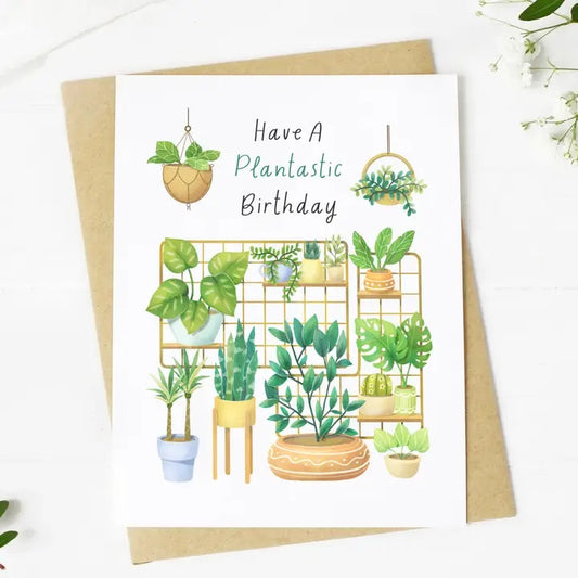 Big Moods, Have A Plantastic Birthday Greeting Card