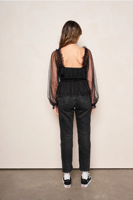 dRA Clothing Los Angeles, Helena Top in Black - Boutique Dandelion