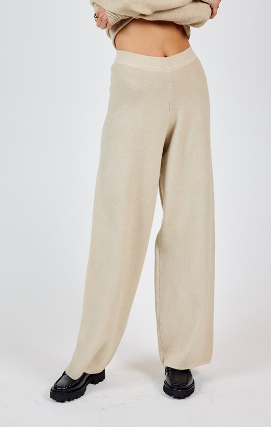 Sadie & Sage, Kelsie Knit Pants in Stone - Boutique Dandelion