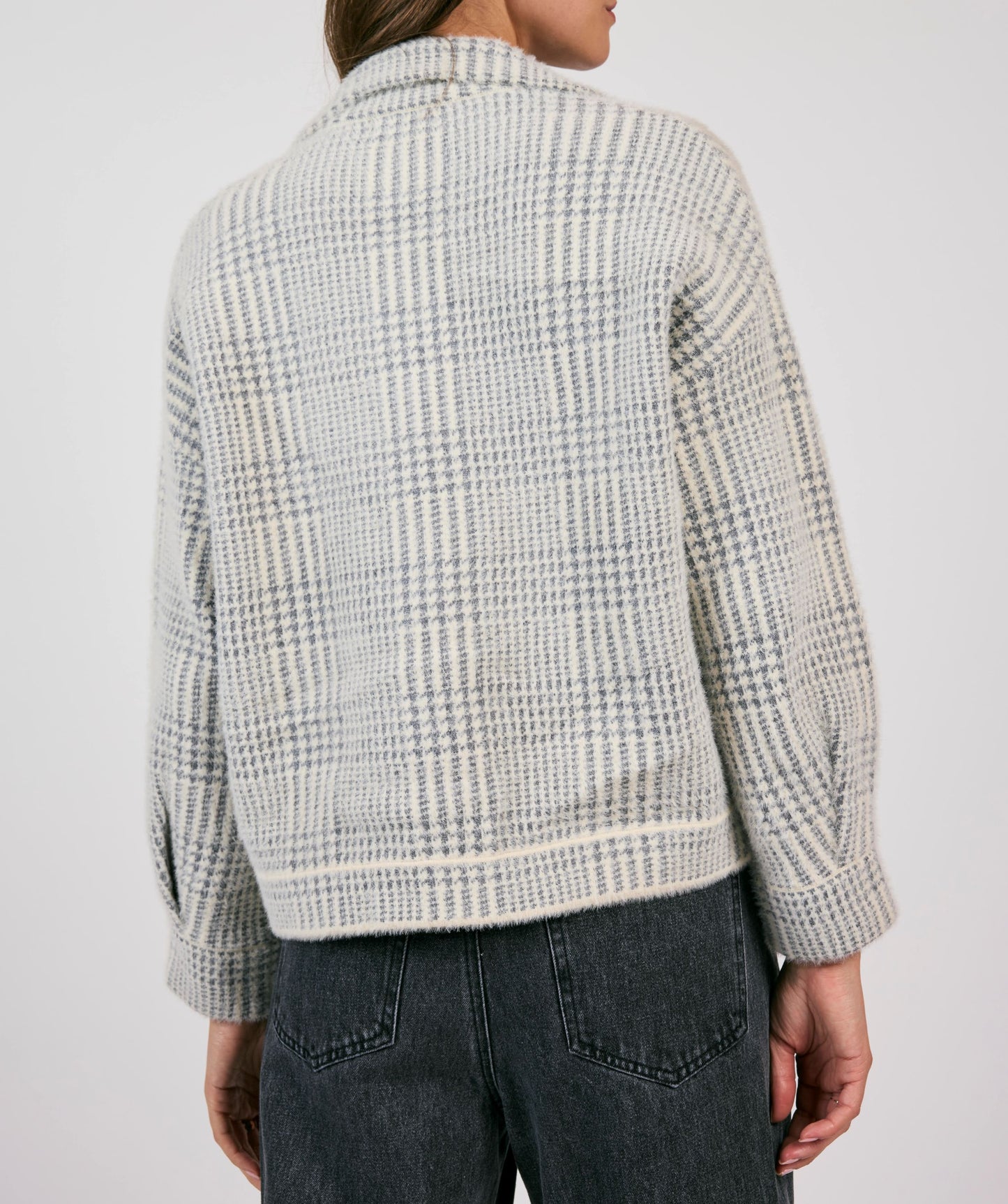 Sage The Label, Lola Plaid Sweater Jacket