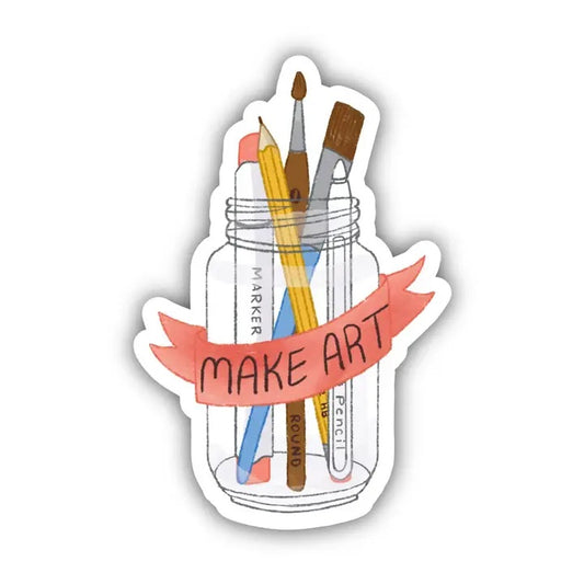 Big Moods, Make Art Vinyl Sticker