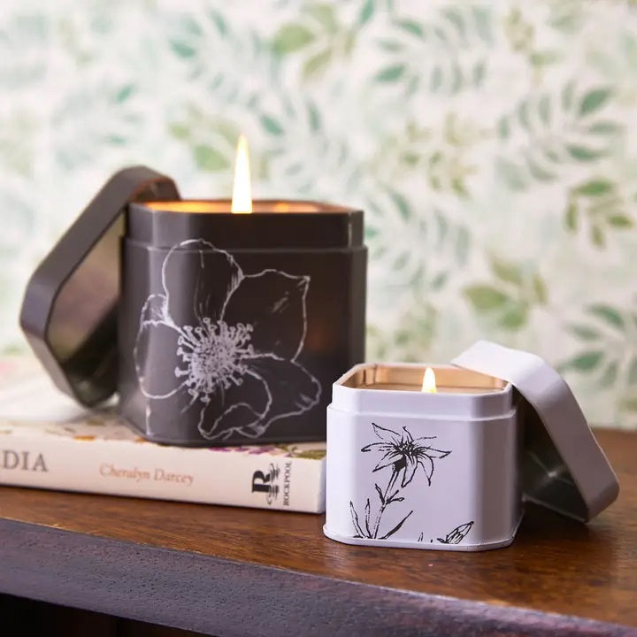 Rosy Rings, Signature Tin Travel Candle - Boutique Dandelion