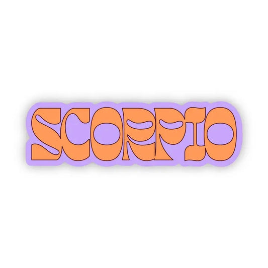 Big Moods, Scorpio Lettering Vinyl Sticker - Boutique Dandelion