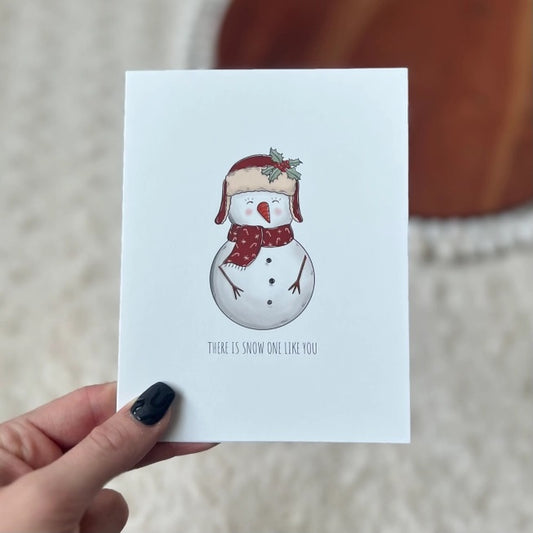 Big Moods, There Is Snow One Like You Greeting Card - Blank Inside - Boutique Dandelion