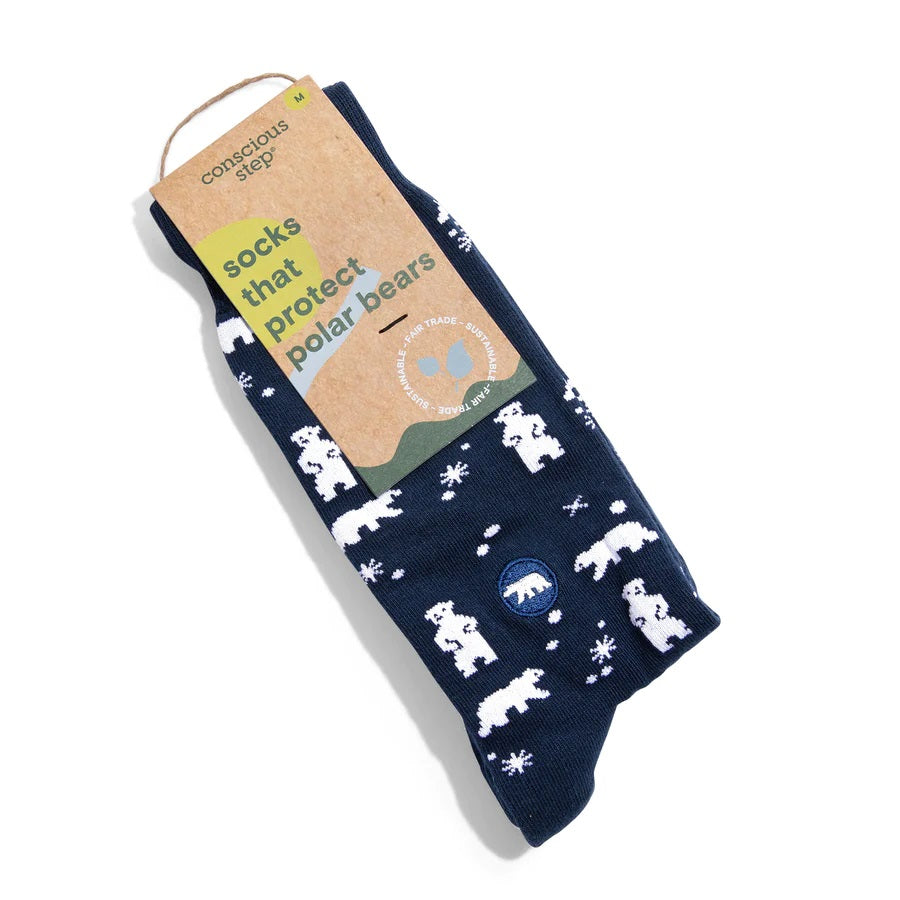 Conscious Step, Socks That Protect Polar Bears - Playful Polar Bears - Boutique Dandelion