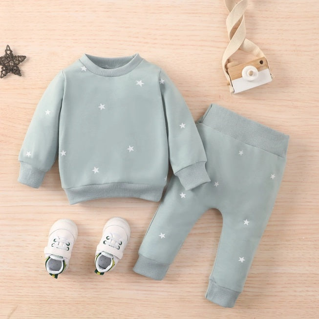 Baby Star Sweatshirt Pant Set