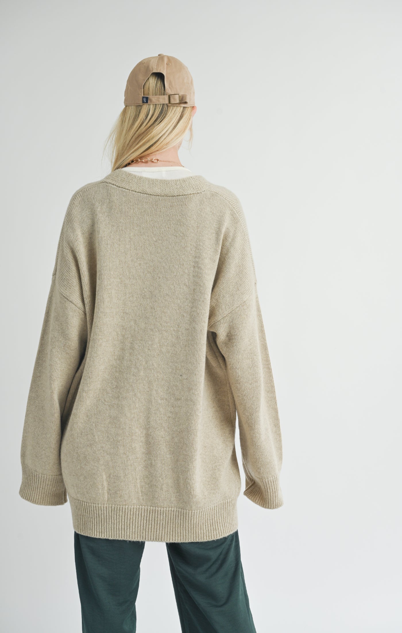 Sage the Label, Sydney Oversized Cardi in Natural - Boutique Dandelion