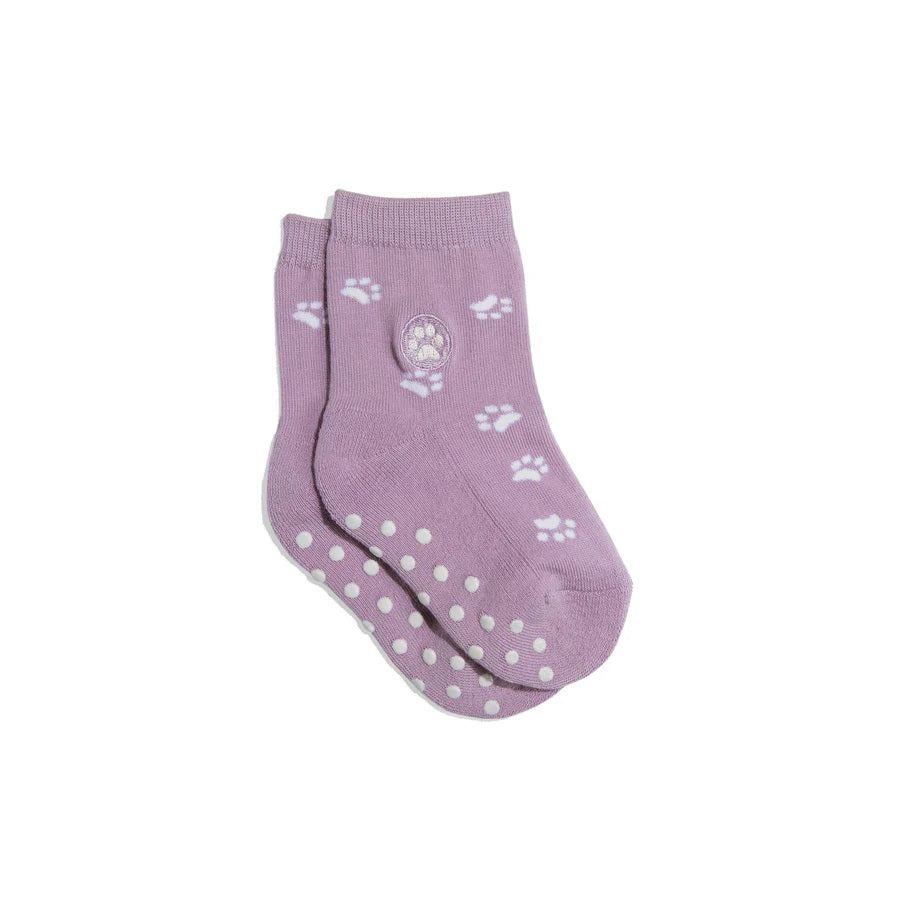 Conscious Step, Kids' Socks That Save Dogs - Lavender Paws - Playful Paws - Boutique Dandelion