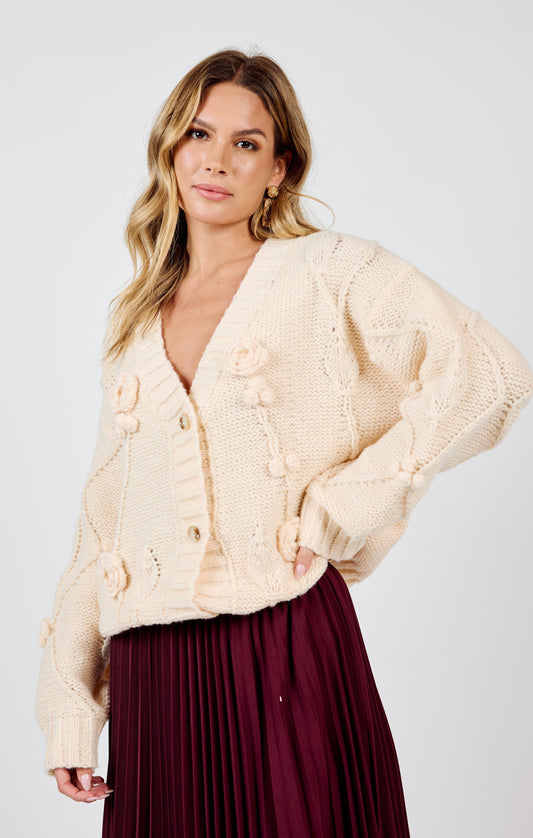 Sadie & Sage, Rosie 3D Sweater Cardigan