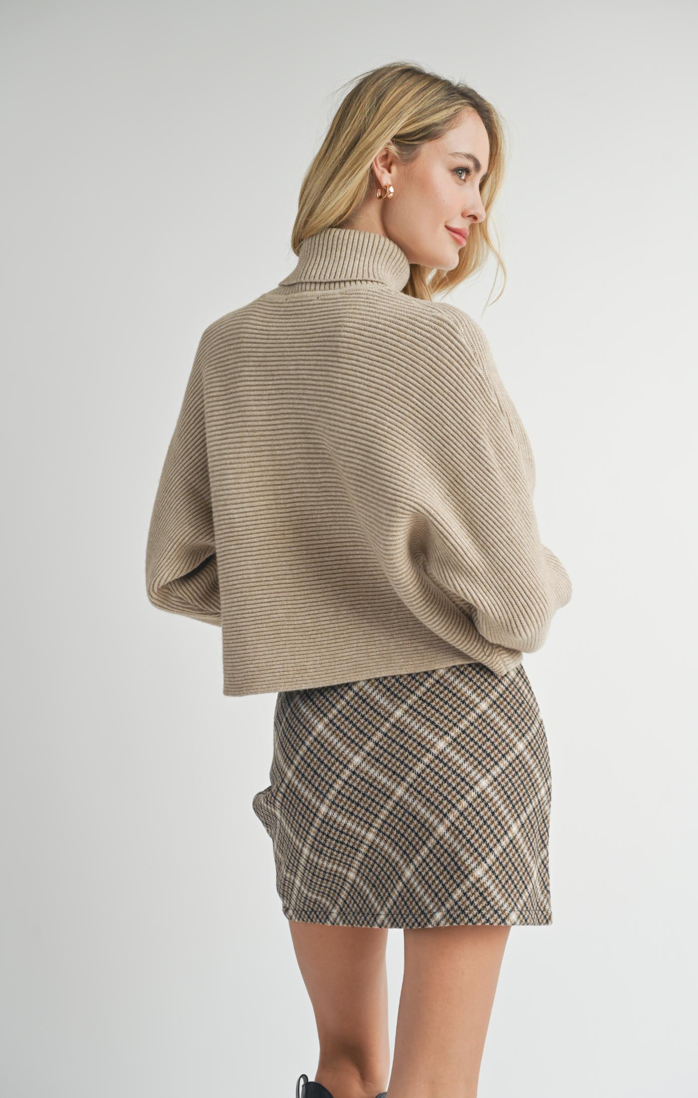 Sadie & Sage, Anya Turtleneck Dolman Sleeve Sweater