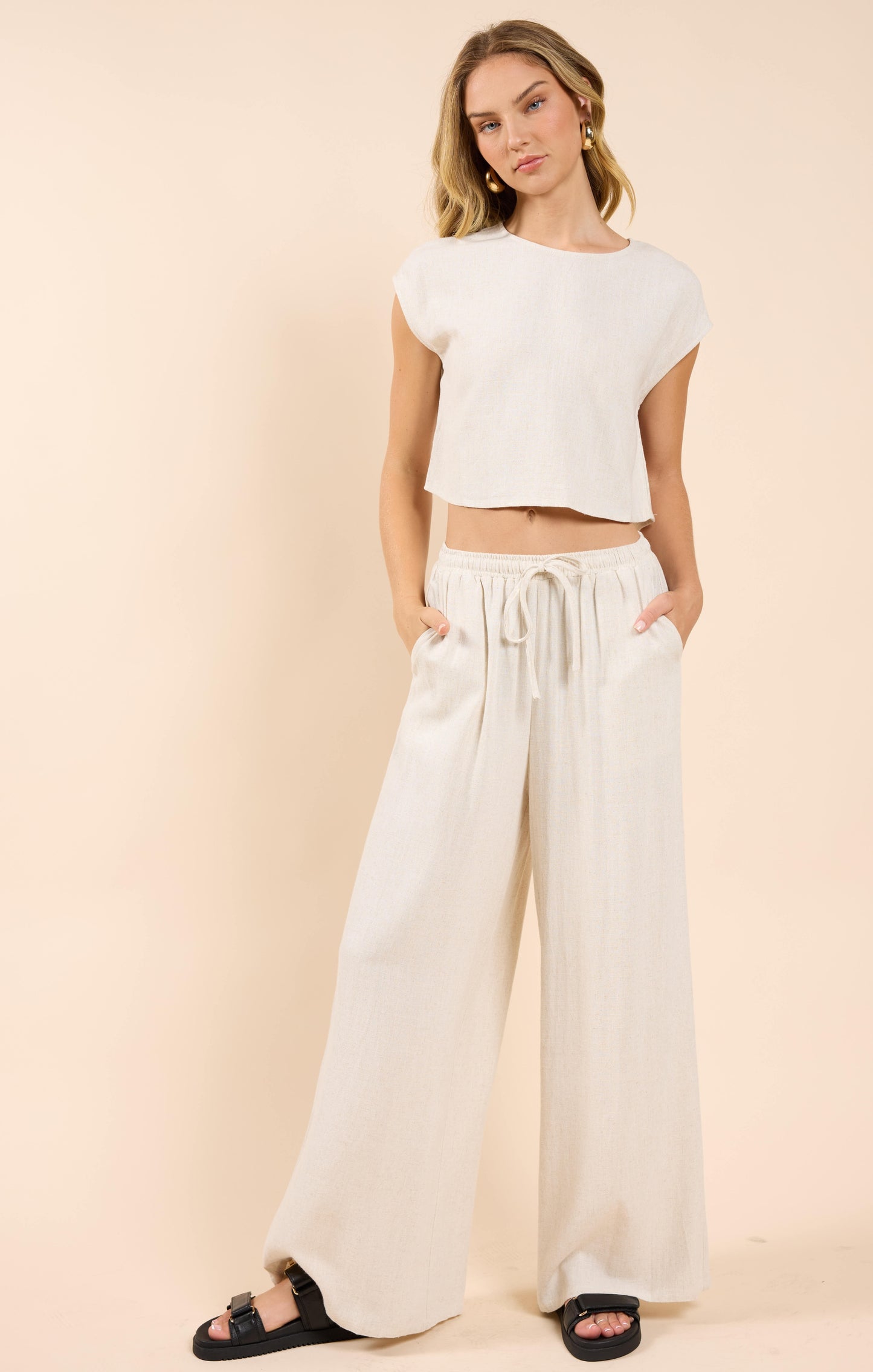 Sadie & Sage, Sugarloaf Elastic Waist Pants